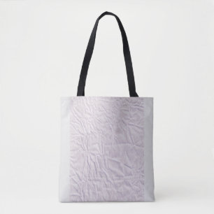 Lavender Tote Bag with Crinkled Design