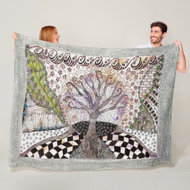 Lavender Tree Blanket (In Situ)