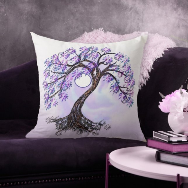Lavender Tree of Life Cushion (Creator Uploaded)