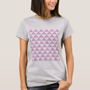 Lavender Triangle Pattern - Simple, Modern Design T-Shirt