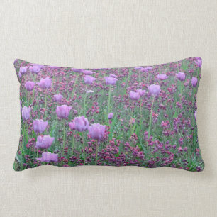 Lavender Tulip Throw Pillow