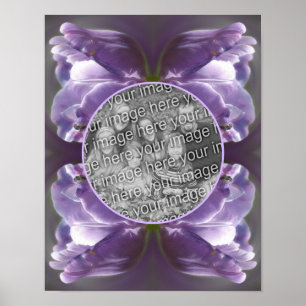 Lavender Tulip Tiny Bee Create Your Own Photo Poster