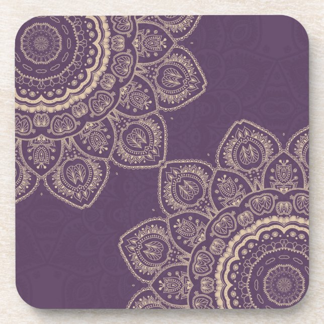 Lavender Tulips Coaster (Front)