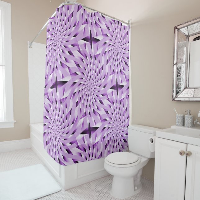 Lavender Twirls....... Shower Curtain (In Situ)