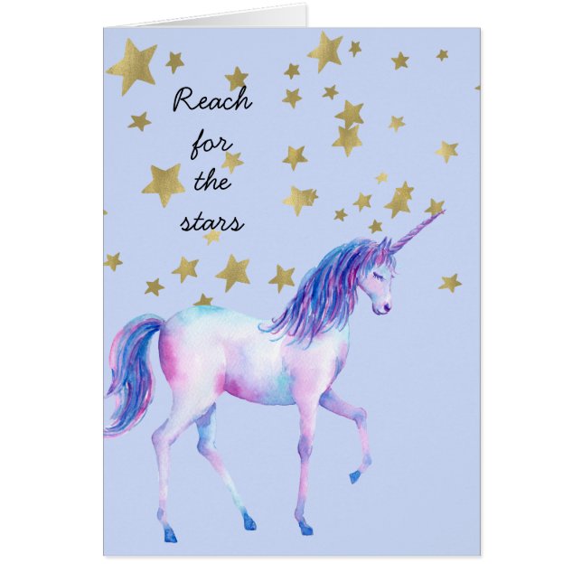Lavender Unicorn reach for the stars (Front)