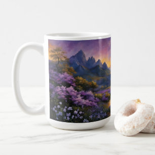 Lavender Valley at Dawn  Coffee Mug