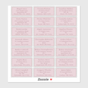 Lavender Vintage Fall Baby Shower Guest Address