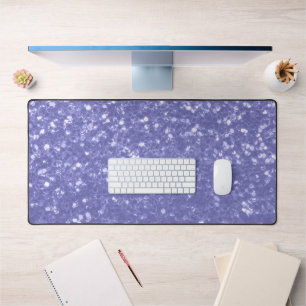 Lavender violet sparkles glitter bling desk mat