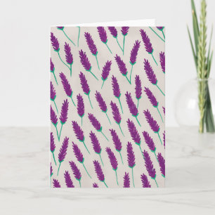 Lavender Watercolor Blank Greeting  Card