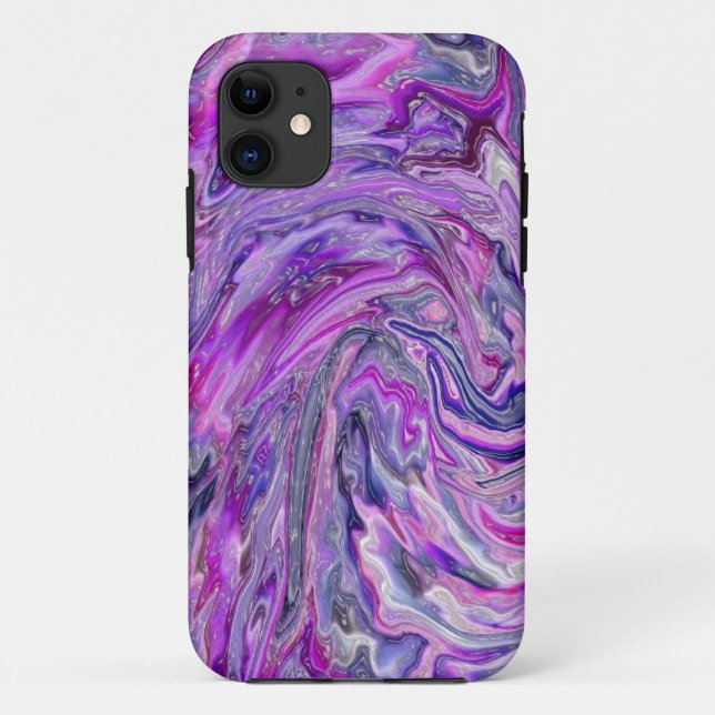 Lavender Wave Abstract Art iPhone 5 Case (Back)