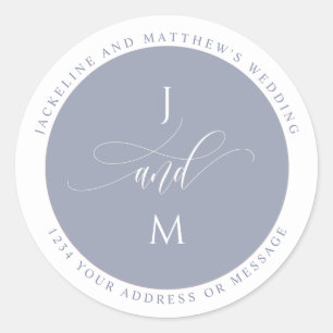 Lavender Wedding Envelope Seal or Favour Label
