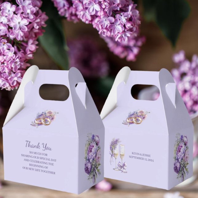 Lavender Wedding Favour Box (Creator Uploaded)