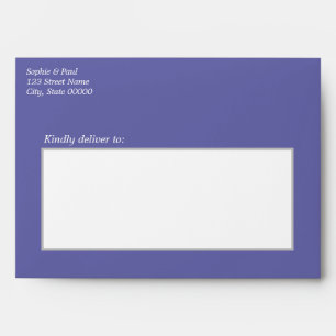 Lavender Wedding Invitation Envelope