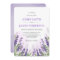 Lavender Wedding Invitation Rustic Elegant Floral