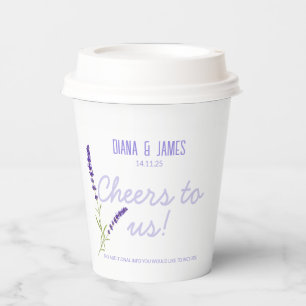 Lavender Wedding Paper cups