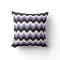 Lavender White Black Zigzag