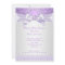 Lavender White Lilac Princess Baby Shower Ethnic