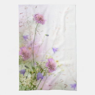 Lavender Wild Flowers Pool Kitchen Dish Towel
