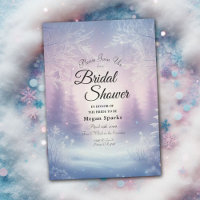 Lavender Winter Snowfall Serenade Bridal Shower