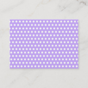 Lavender with White Polka Dots Business Card