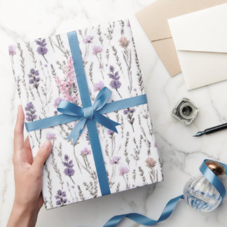 Lavender Wrapping Paper Lavender Flower