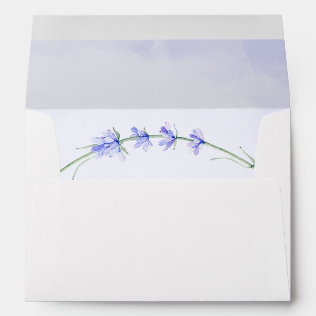 Lavender Wreath Envelope (Back (Bottom))