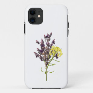 Lavender & Yellow Wildflower Botanical Design iPhone 11 Case