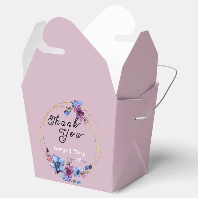 Lavendra Circle Wedding  Favour Box (Opened)