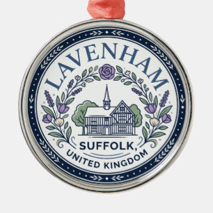 Lavenham United Kingdom Metal Ornament