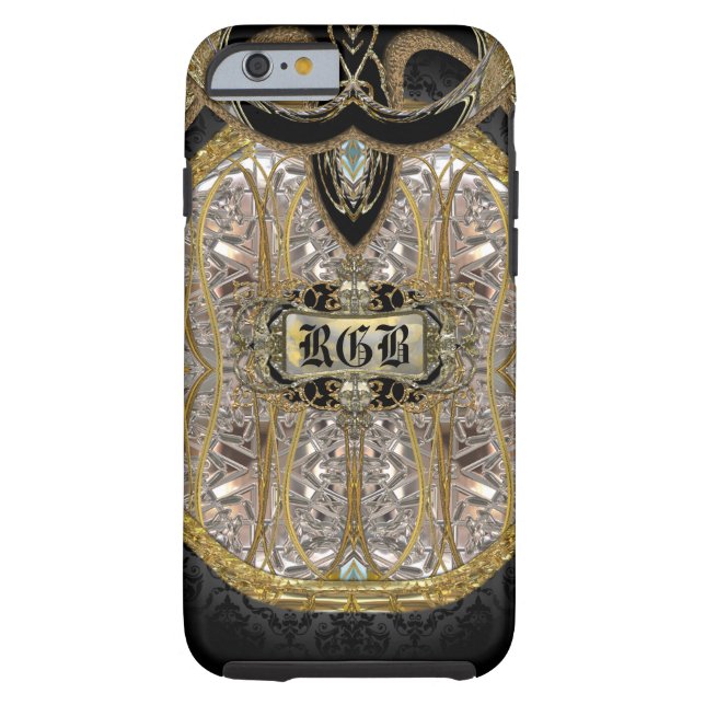 Laventel Elegant  6/6s  Monogram Case-Mate iPhone Case (Back)