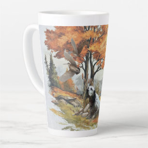 "Laverack" The English Setter hunting Latte Mug