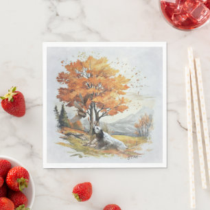 "Laverack" The English Setter hunting Napkin