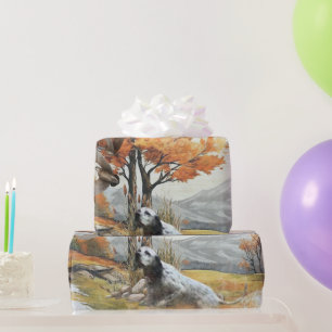 "Laverack" The English Setter hunting Wrapping Paper