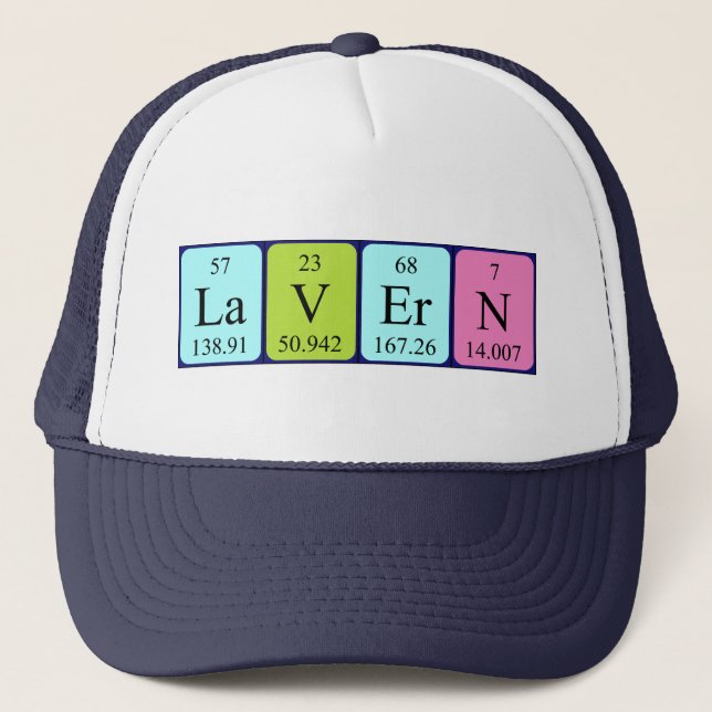 Lavern periodic table name hat (Front)
