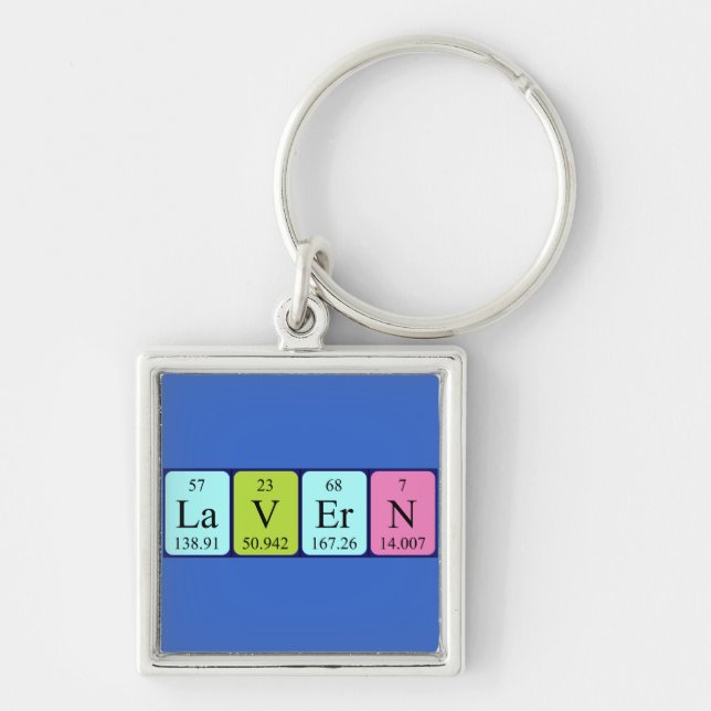 Lavern periodic table name keyring (Front)