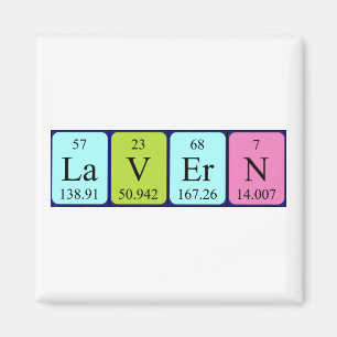 Lavern periodic table name magnet