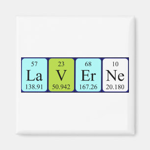 Laverne periodic table name magnet