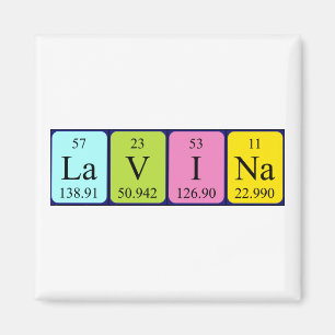 Lavina periodic table name magnet