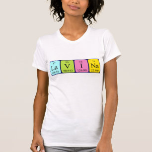 Lavina periodic table name shirt