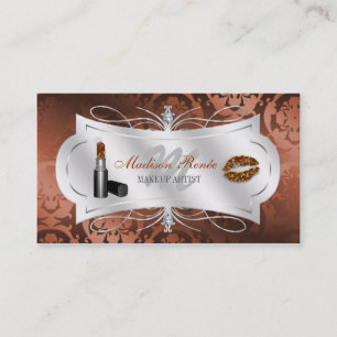 Lavish Caramel Sparkling Cosmetologist Business Card