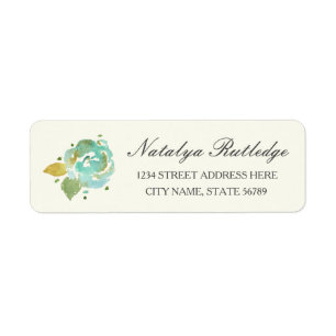 Lavish Florals Return Address Label