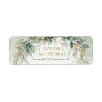 Lavish greenery foliage gold oval frame