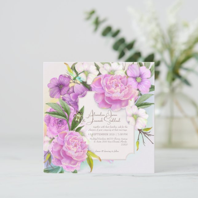 Lavish Wedding Invitation (Standing Front)