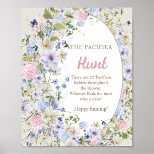 Lavish Wildflowers Baby in bloom the Pacifier Hunt Poster