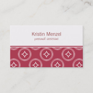 Lavishly Romantic Business Card, Magenta Card
