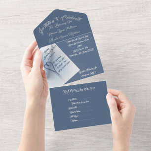 LavishlyOn 2 Heartstrings 2 Pages 1 Life Together All In One Invitation