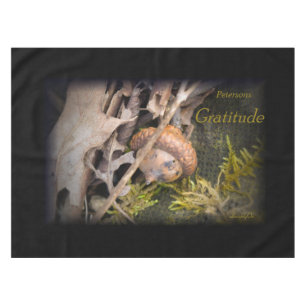 LavishlyOn Thanksgiving Gratitude  Leaves Acorn  Tablecloth
