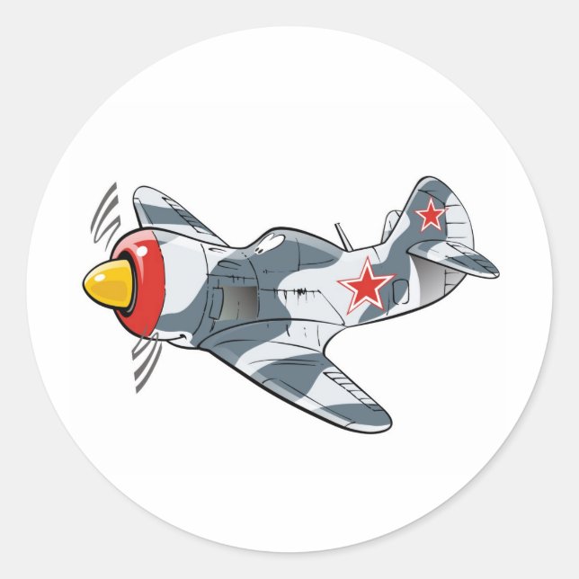 lavochkin la-7 classic round sticker (Front)