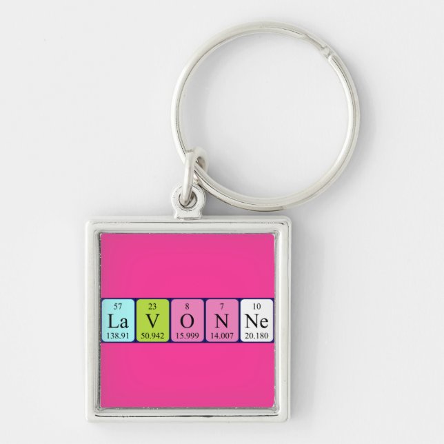 Lavonne periodic table name keyring (Front)