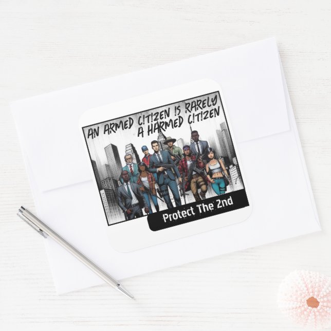 Law Abiding Citizen Square Sticker (Envelope)